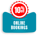 Online booking discount